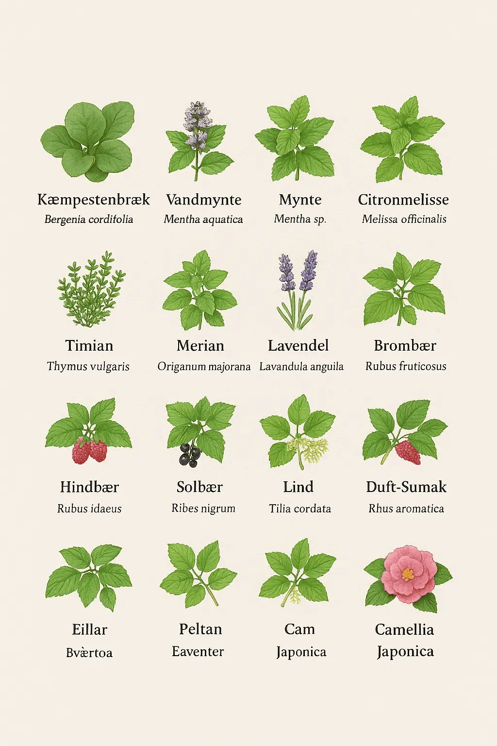 Planter til te i Danmark