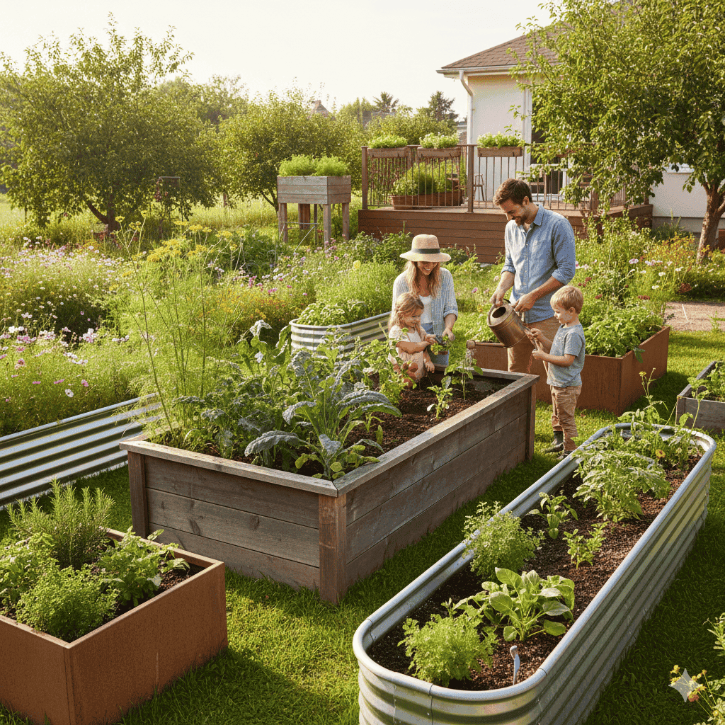 Højbede: design og inspiration